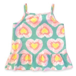 Carter’s | Toddler Girls’ Heart Tie Dye Tank | size 4T